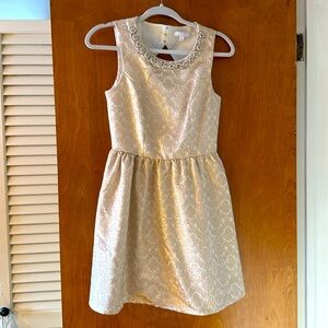 Elegant gold cocktail dress